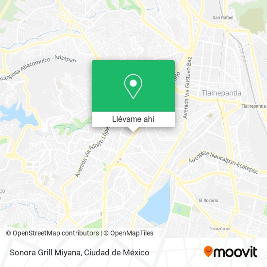 Mapa de Sonora Grill Miyana