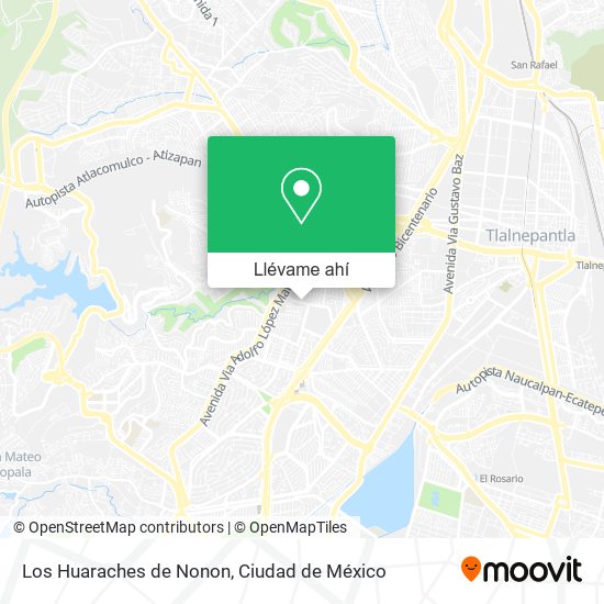 Mapa de Los Huaraches de Nonon