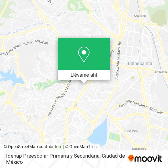 Mapa de Idenap Preescolar Primaria y Secundaria