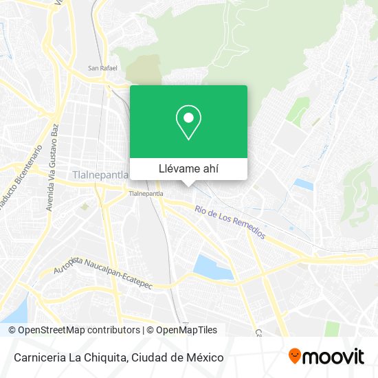 Mapa de Carniceria La Chiquita