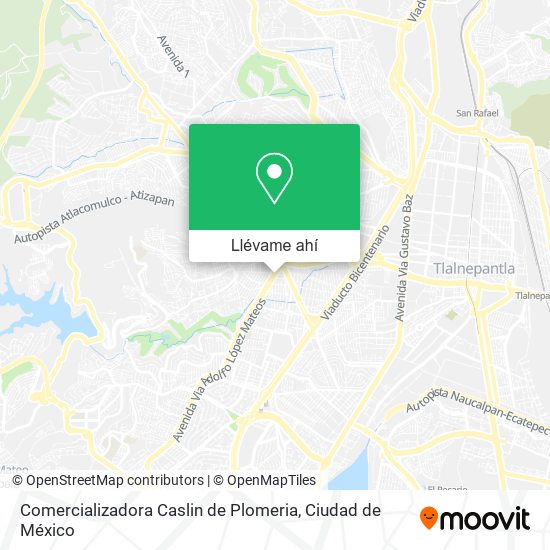 Mapa de Comercializadora Caslin de Plomeria