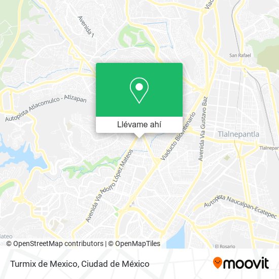 Mapa de Turmix de Mexico