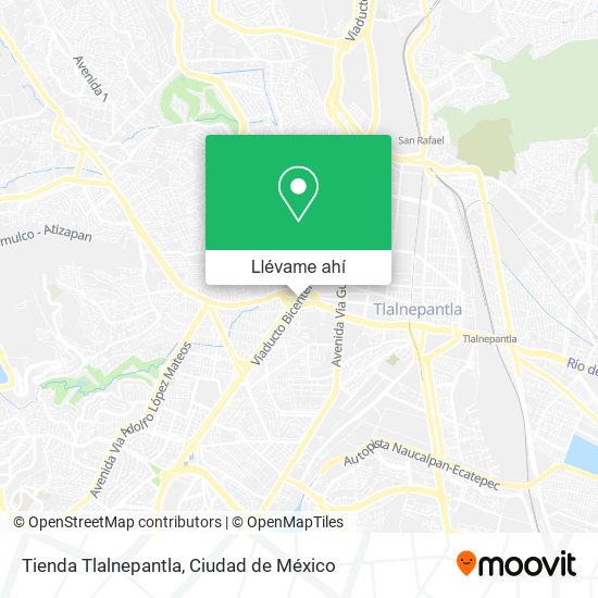 Mapa de Tienda Tlalnepantla