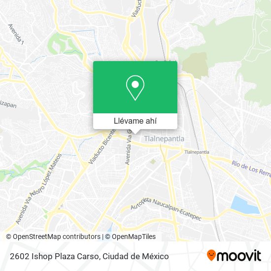 Mapa de 2602 Ishop Plaza Carso