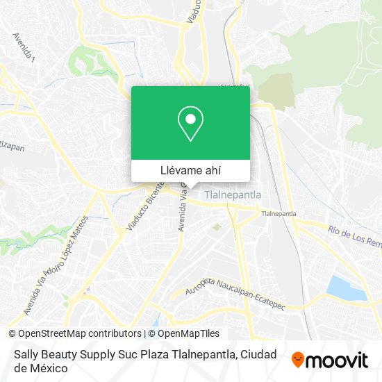 Mapa de Sally Beauty Supply Suc Plaza Tlalnepantla