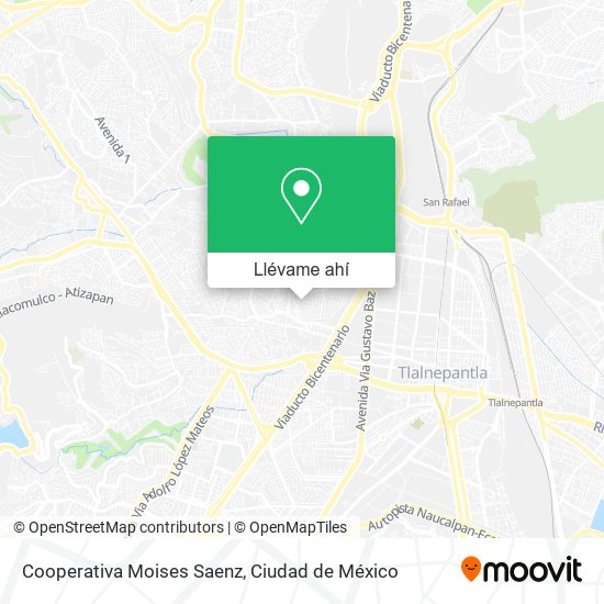 Mapa de Cooperativa Moises Saenz