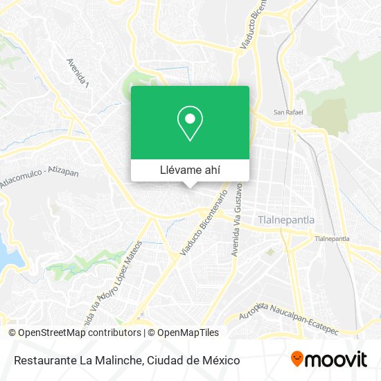 Mapa de Restaurante La Malinche