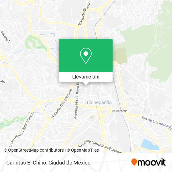 Mapa de Carnitas El Chino