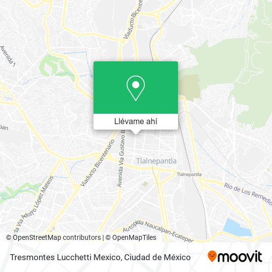 Mapa de Tresmontes Lucchetti Mexico