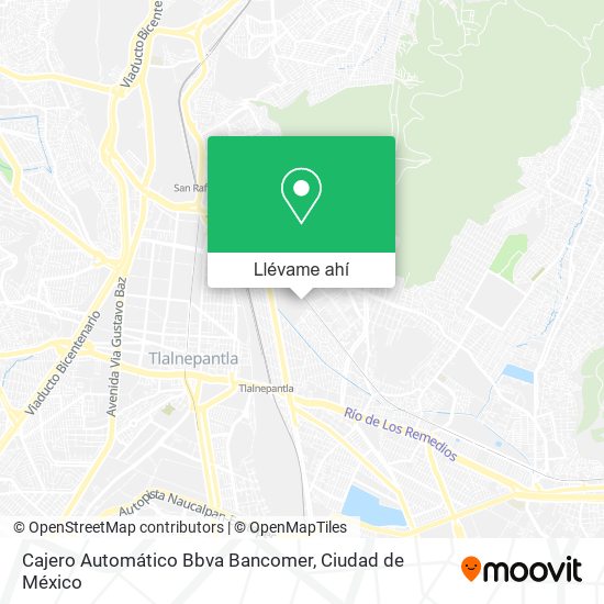 Mapa de Cajero Automático Bbva Bancomer