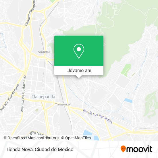 Mapa de Tienda Nova