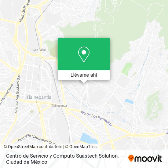 Mapa de Centro de Servicio y Computo Suastech Solution