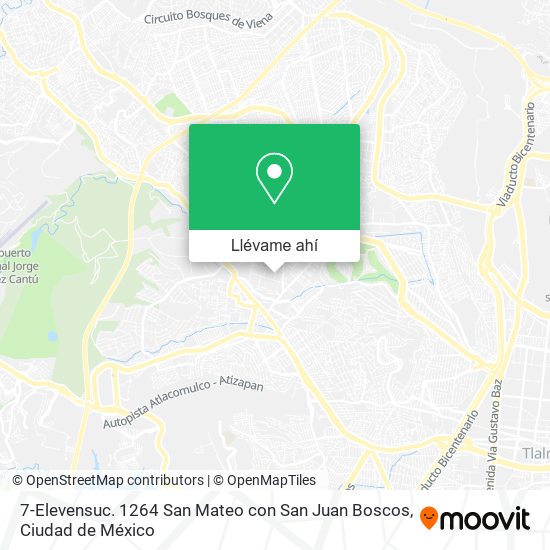 Mapa de 7-Elevensuc. 1264 San Mateo con San Juan Boscos