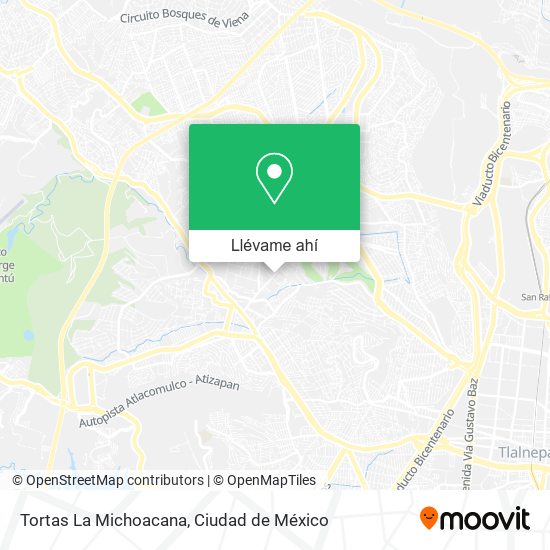 Mapa de Tortas La Michoacana