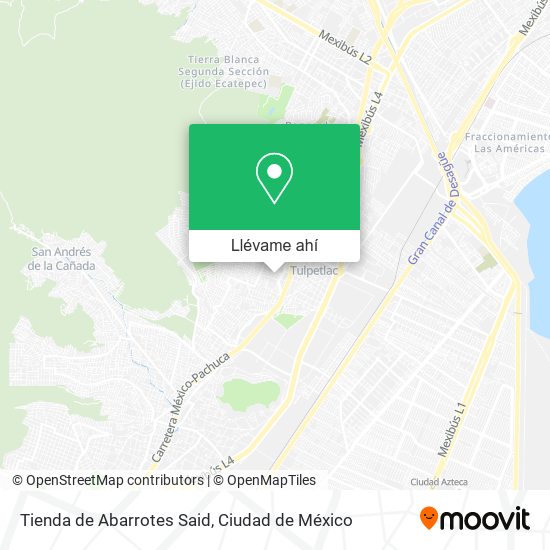 Mapa de Tienda de Abarrotes Said