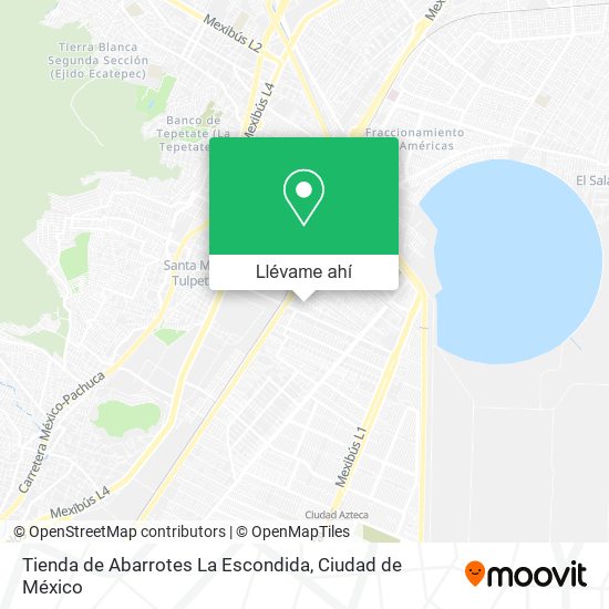 Mapa de Tienda de Abarrotes La Escondida