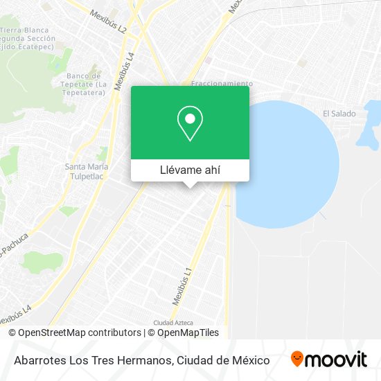 Mapa de Abarrotes Los Tres Hermanos