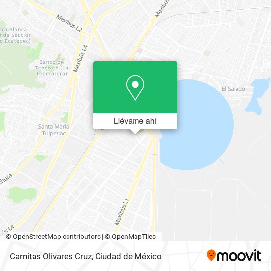 Mapa de Carnitas Olivares Cruz