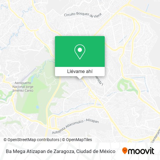 Mapa de Ba Mega Atizapan de Zaragoza