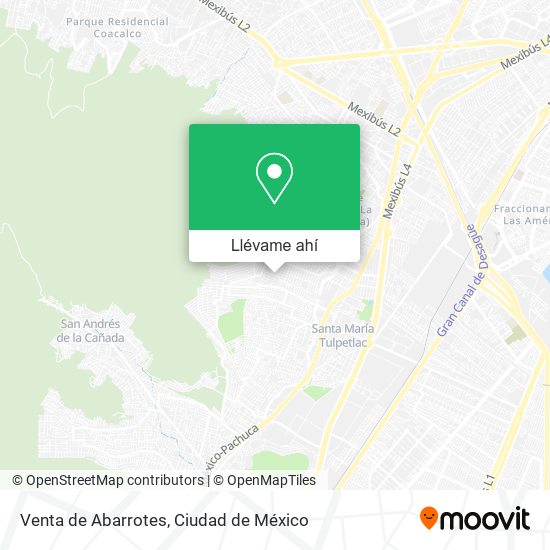 Mapa de Venta de Abarrotes