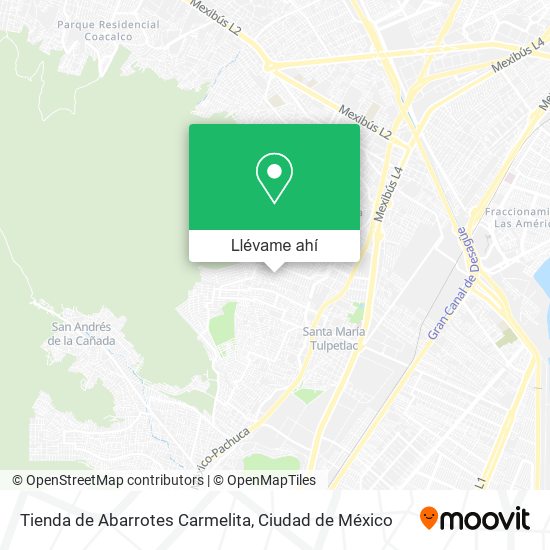 Mapa de Tienda de Abarrotes Carmelita