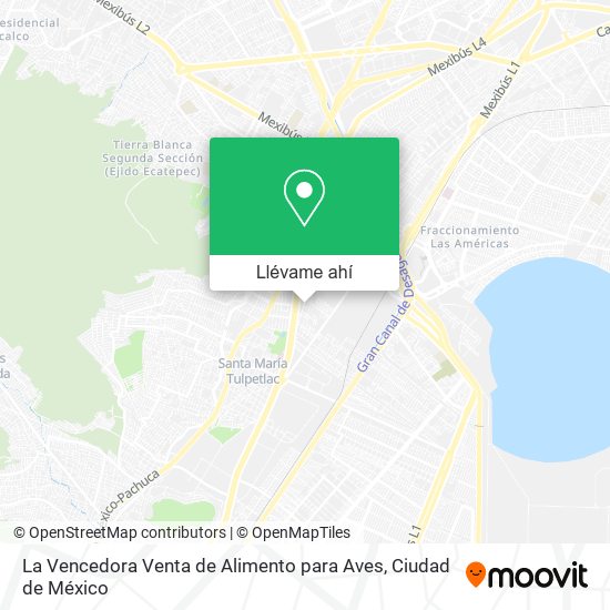 Mapa de La Vencedora Venta de Alimento para Aves