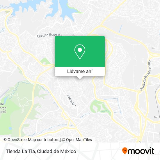 Mapa de Tienda La Tia