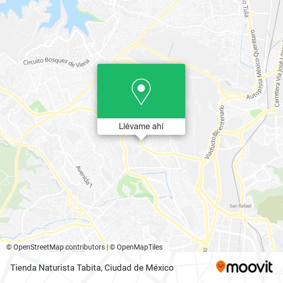 Mapa de Tienda Naturista Tabita