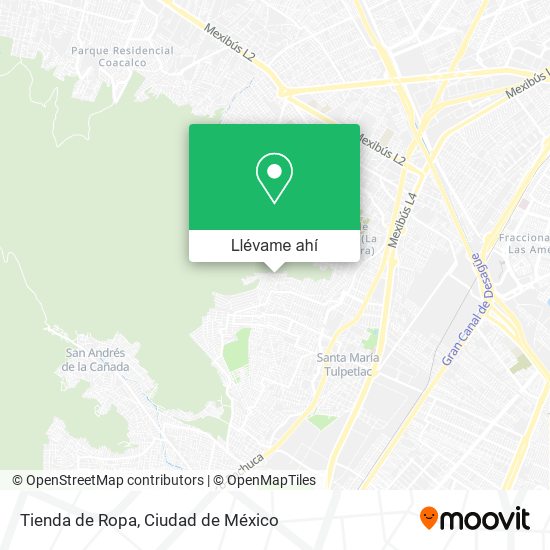 Mapa de Tienda de Ropa