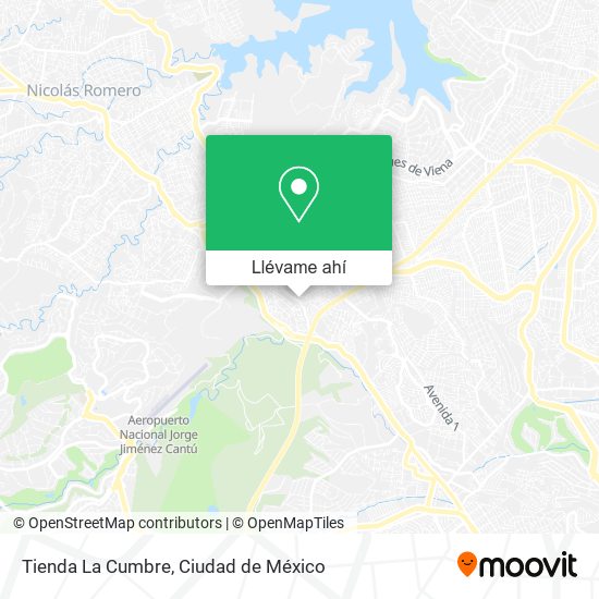 Mapa de Tienda La Cumbre