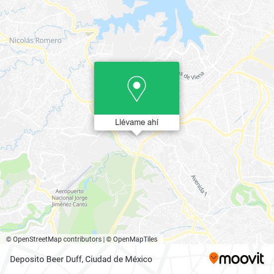 Mapa de Deposito Beer Duff