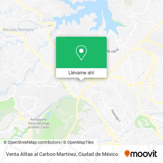 Mapa de Venta Alitas al Carbon Martinez