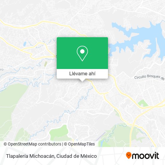 Mapa de Tlapalería Michoacán