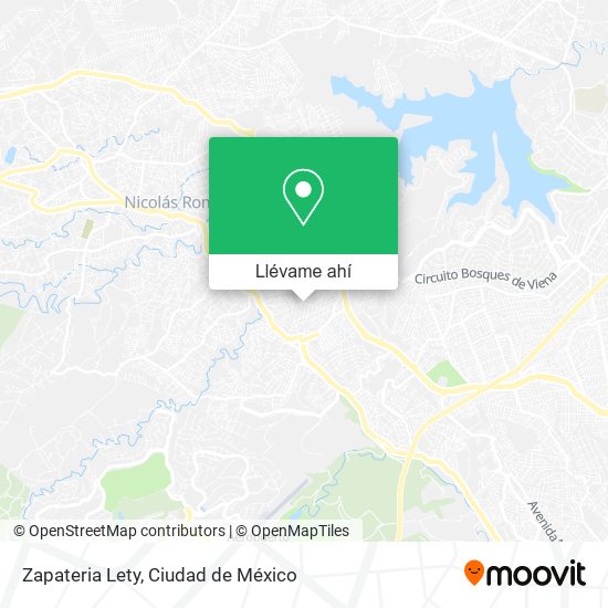 Mapa de Zapateria Lety