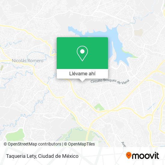 Mapa de Taqueria Lety