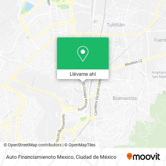 Mapa de Auto Financiamienoto Mexico