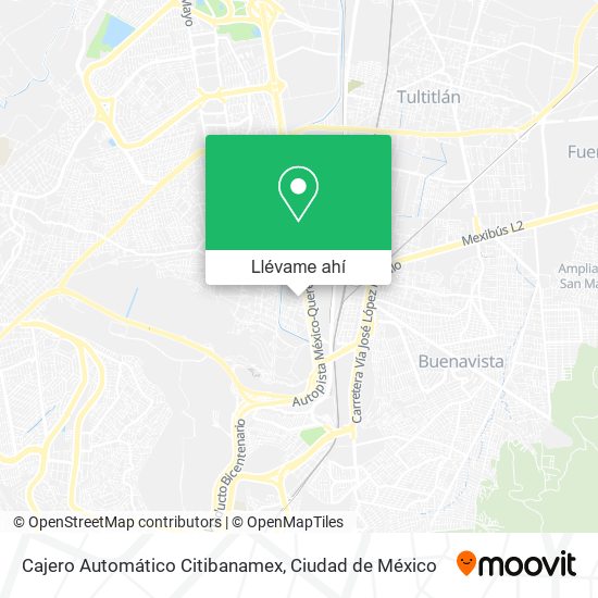 Mapa de Cajero Automático Citibanamex