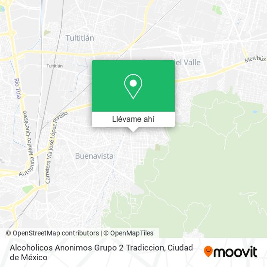 Mapa de Alcoholicos Anonimos Grupo 2 Tradiccion