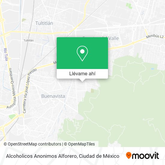 Mapa de Alcoholicos Anonimos Alforero