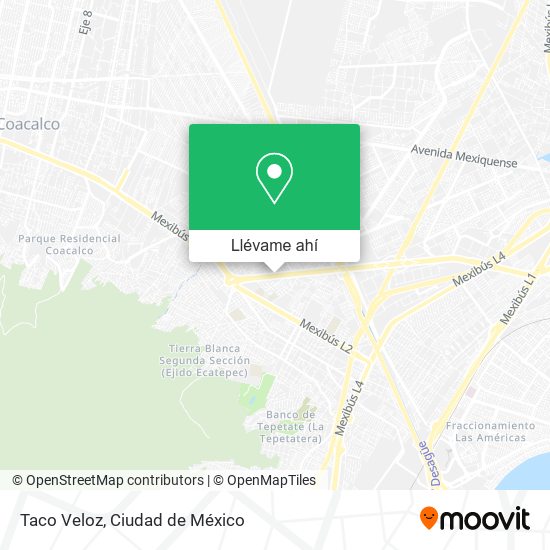 Mapa de Taco Veloz