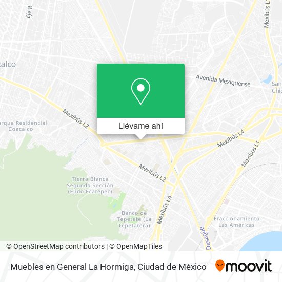 Mapa de Muebles en General La Hormiga
