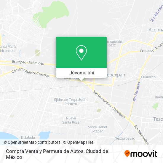 Mapa de Compra Venta y Permuta de Autos