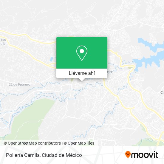 Mapa de Pollería Camila
