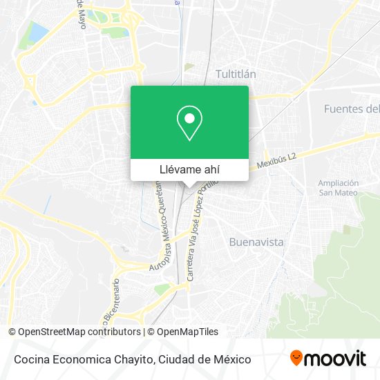 Mapa de Cocina Economica Chayito
