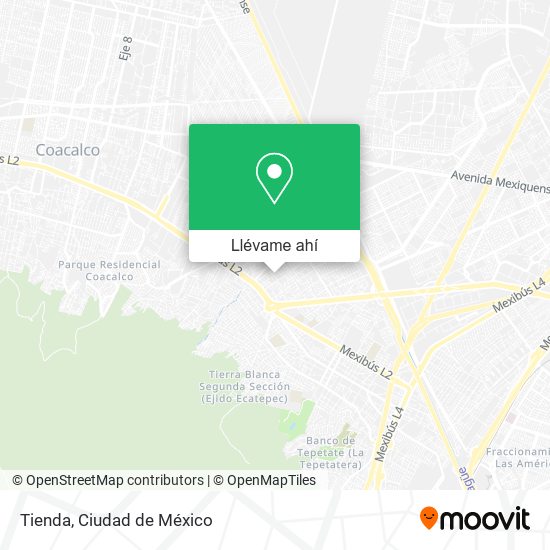 Mapa de Tienda