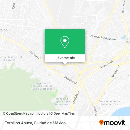 Mapa de Tornillos Anuca