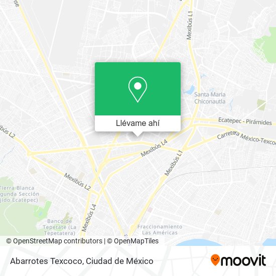 Mapa de Abarrotes Texcoco
