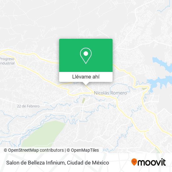 Mapa de Salon de Belleza Infinium