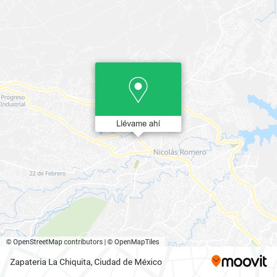 Mapa de Zapateria La Chiquita