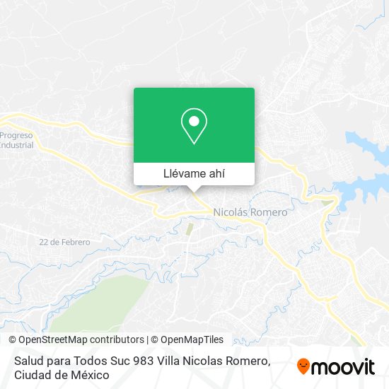 Mapa de Salud para Todos Suc 983 Villa Nicolas Romero